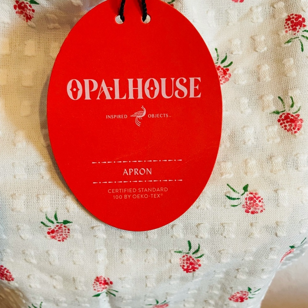 !! Final sale ✨NWT Embroidered Opalhouse Apron with Raspberries - Picture 3 of 5